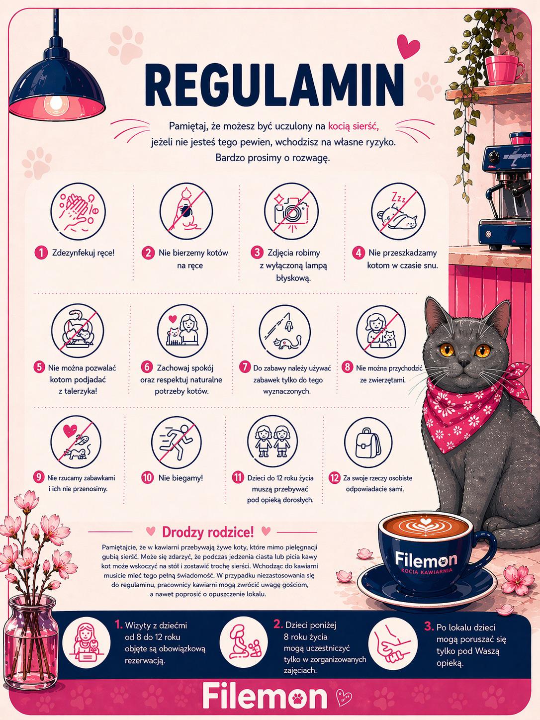 Regulamin Filemon Kocia Kawiarnia